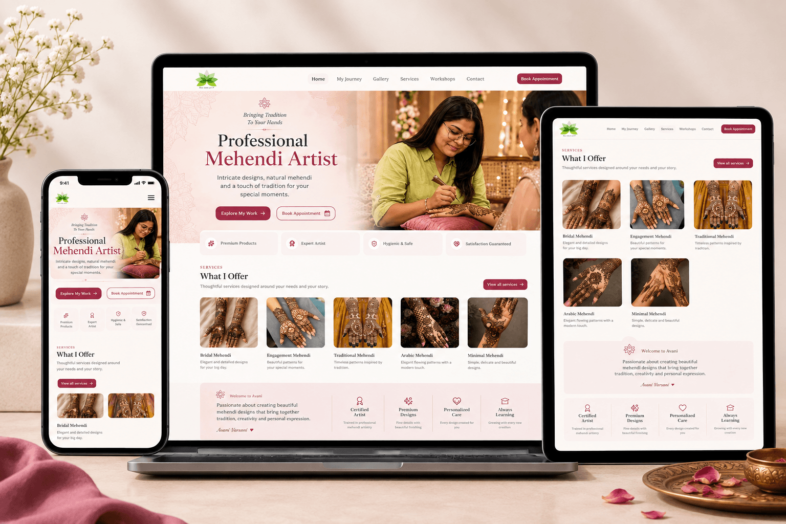 Avani Mehendi Artist preview